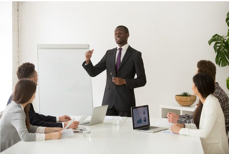 picture of a man doing orientation